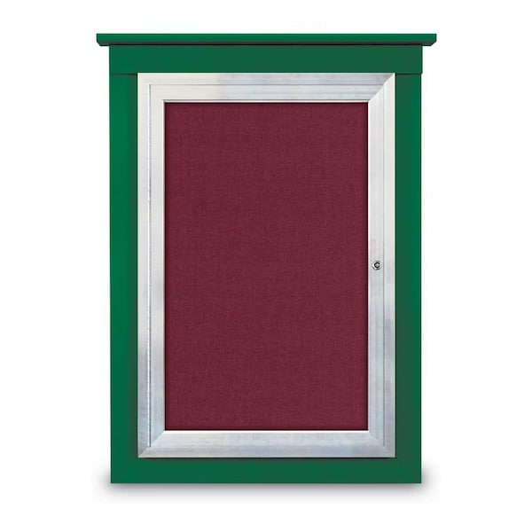 Sliding Glass Enclosed Letterboard, 96"x4
